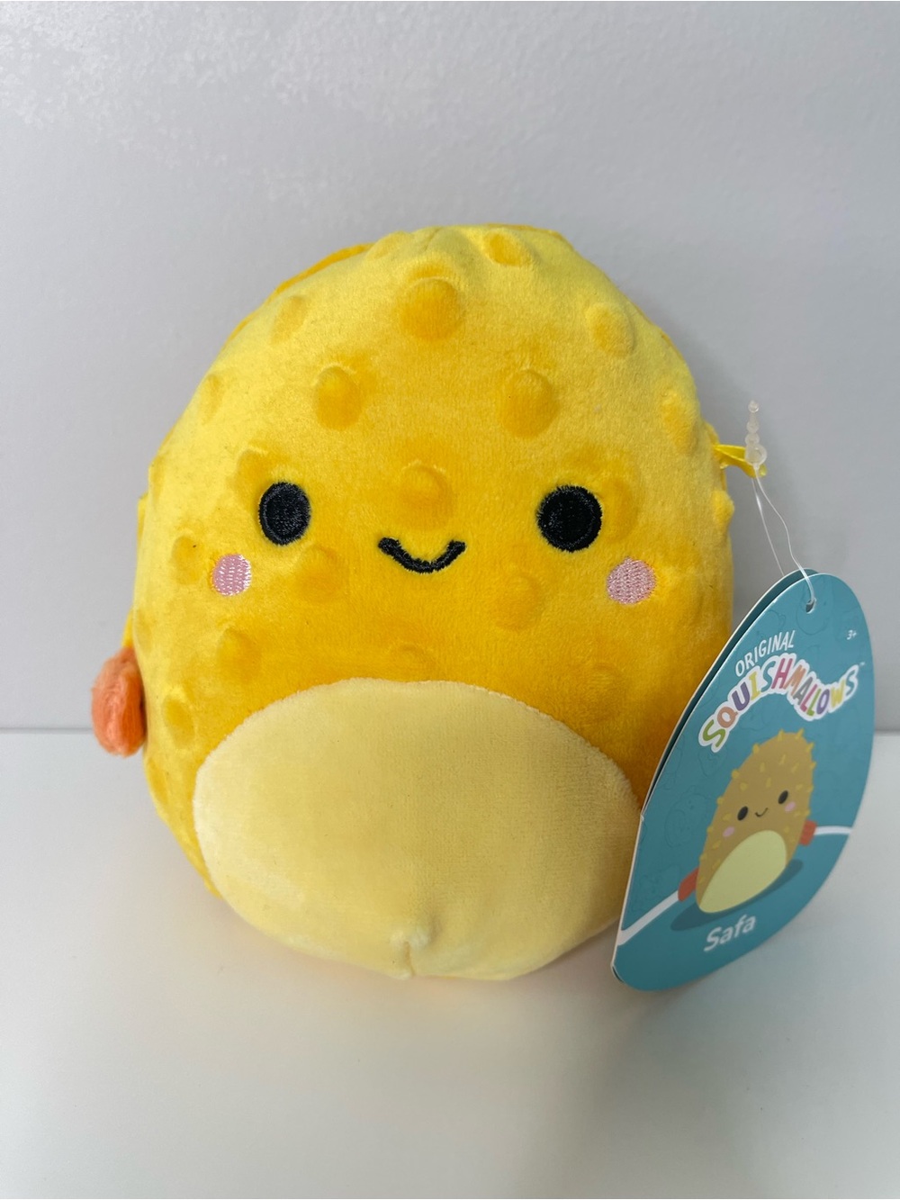 Squishmallows Safa The Pufferfish Plush (Yellow) 5" Deep Sea Squad NEW